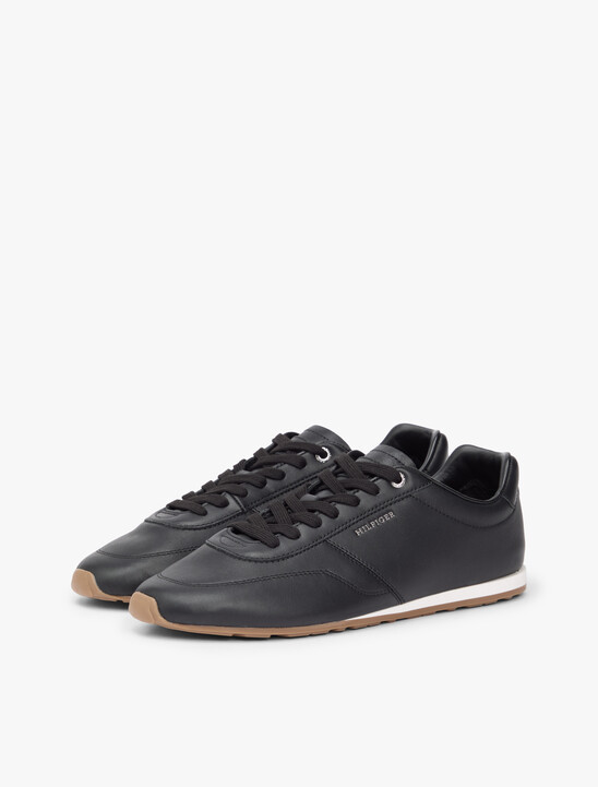 Low Profile Logo Leather Trainers