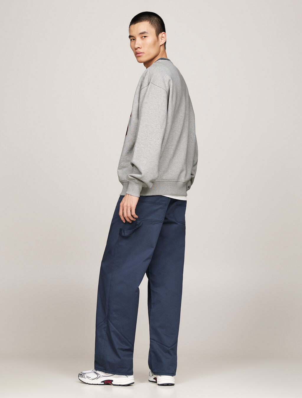 Tommy Jeans x Game Day 衛衣, Lt Grey Htr, hi-res