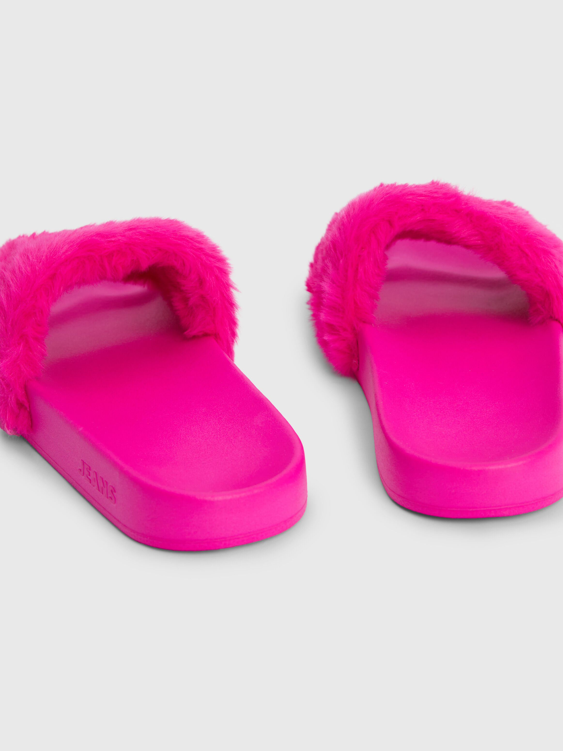 Tommy hilfiger fluffy slides on sale