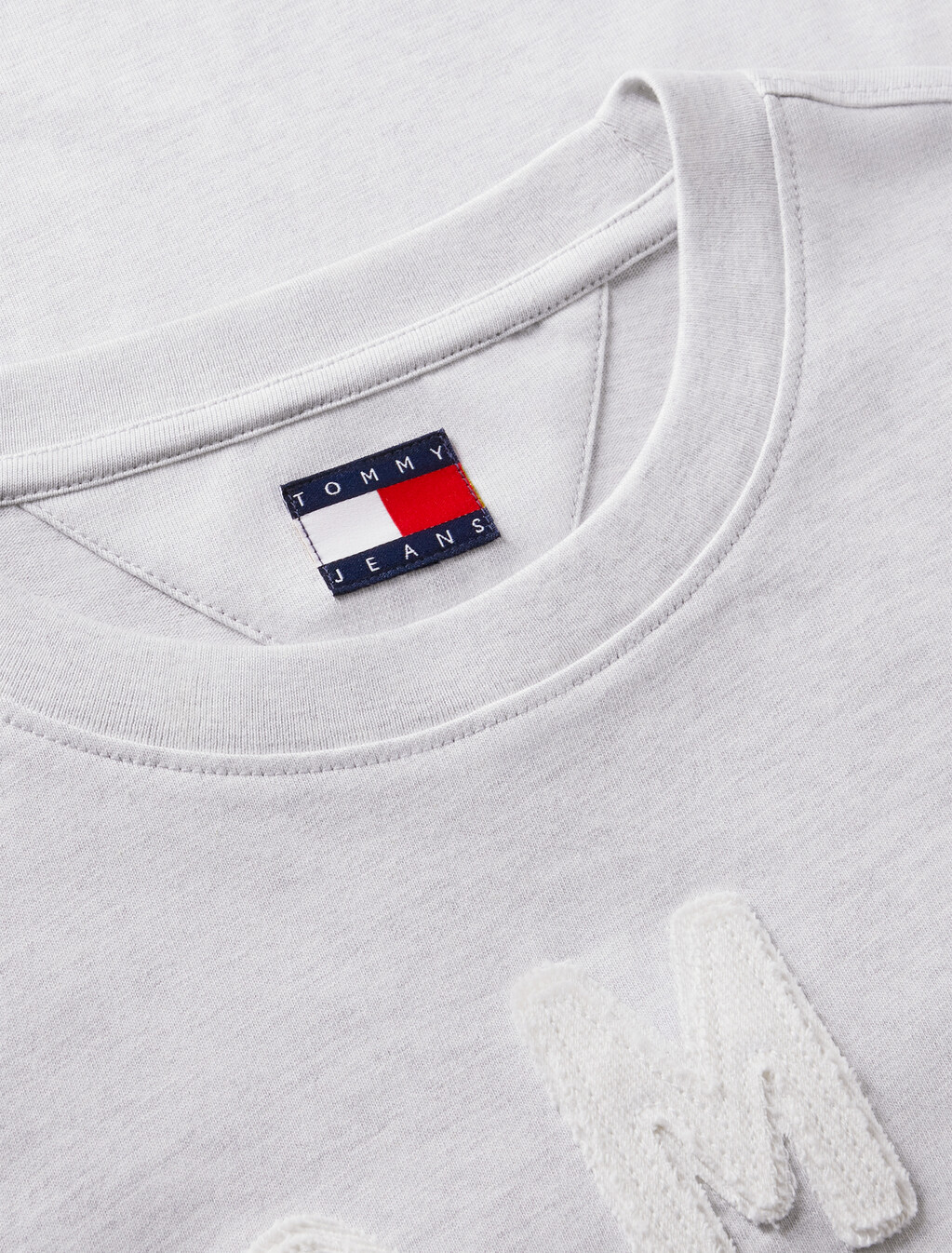 Textured Logo Relaxed Jersey T-Shirt, Ice Grey Heather, hi-res