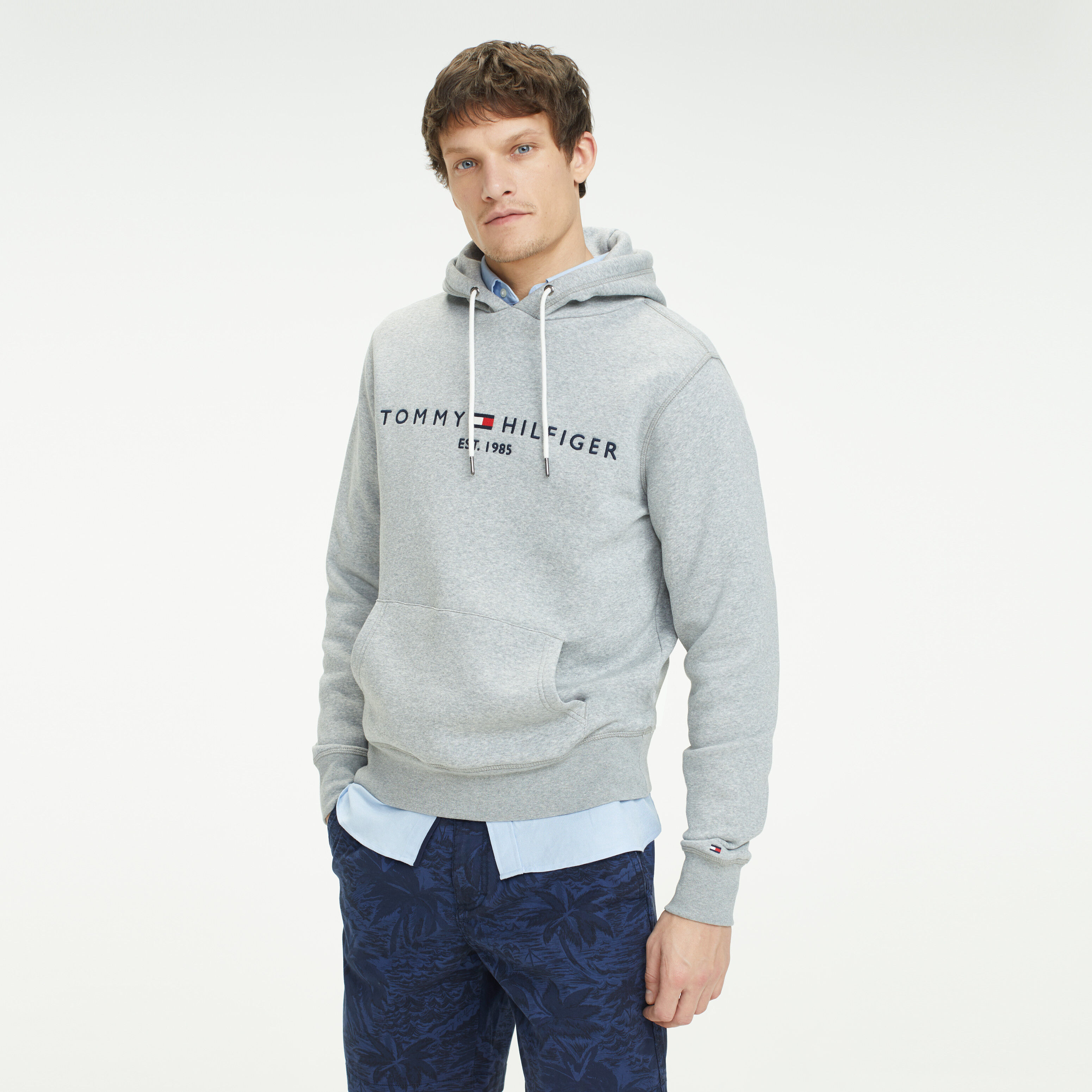 Essential Logo Hoodie grey Tommy Hilfiger Hong Kong