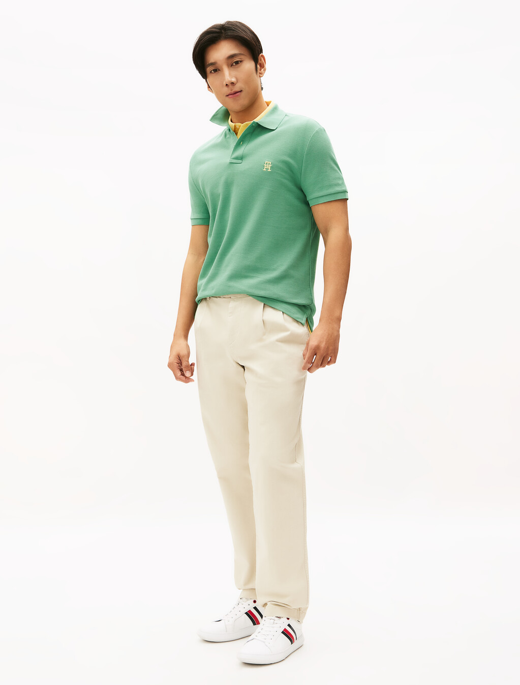 Monogram Logo Regular Polo, Fort Green, hi-res