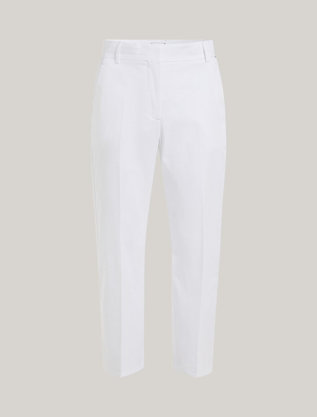 Cropped Straight Chinos, Th Optic White, hi-res
