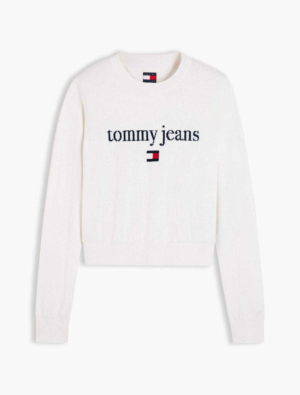 Serif Logo Jumper With Wool, Off White, hi-res