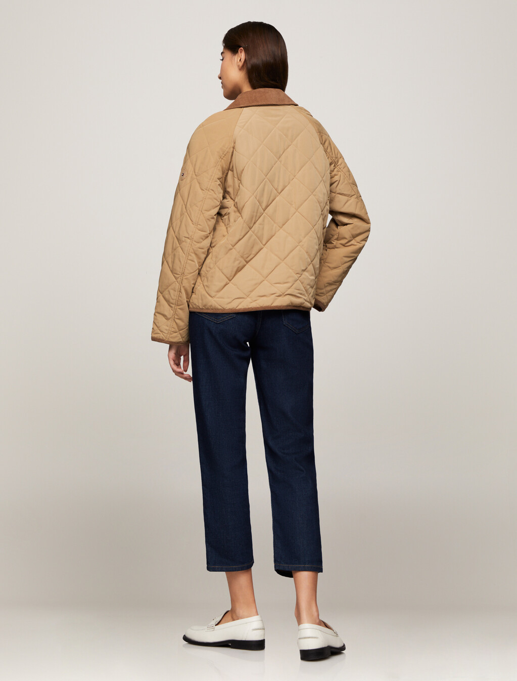 Quilted Reversible Jacket, Classic Khaki, hi-res