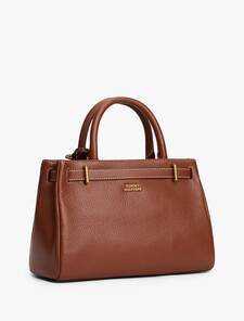 The American Icon Leather Crossbody Tote Bag, Winter Cognac, hi-res