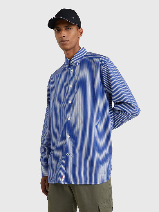 Vertical Stripe Casual Fit Shirt