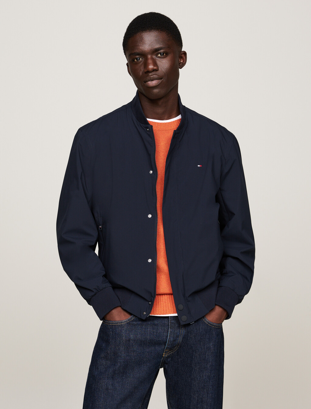 Technical Lightweight Bomber Jacket, Desert Sky, hi-res