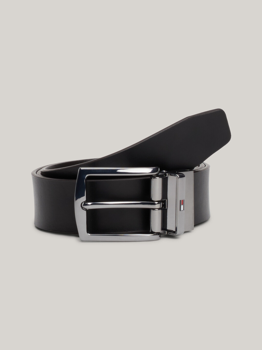 Denton Reversible Square Buckle Leather Belt, Testi Di Moro / Black, hi-res