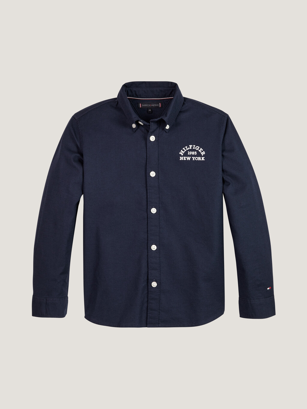 Varsity Logo Embroidery Oxford Shirt, Desert Sky, hi-res