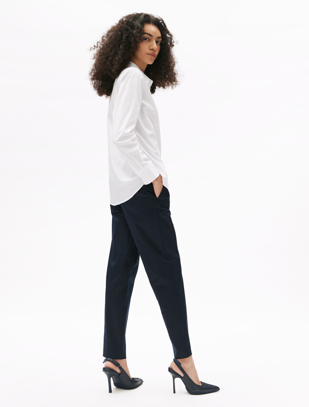 Asia Fit Regular Poplin Shirt, Th Optic White, hi-res