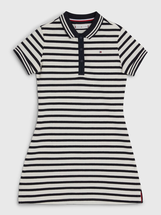 Essential Tipped Detail Polo Dress