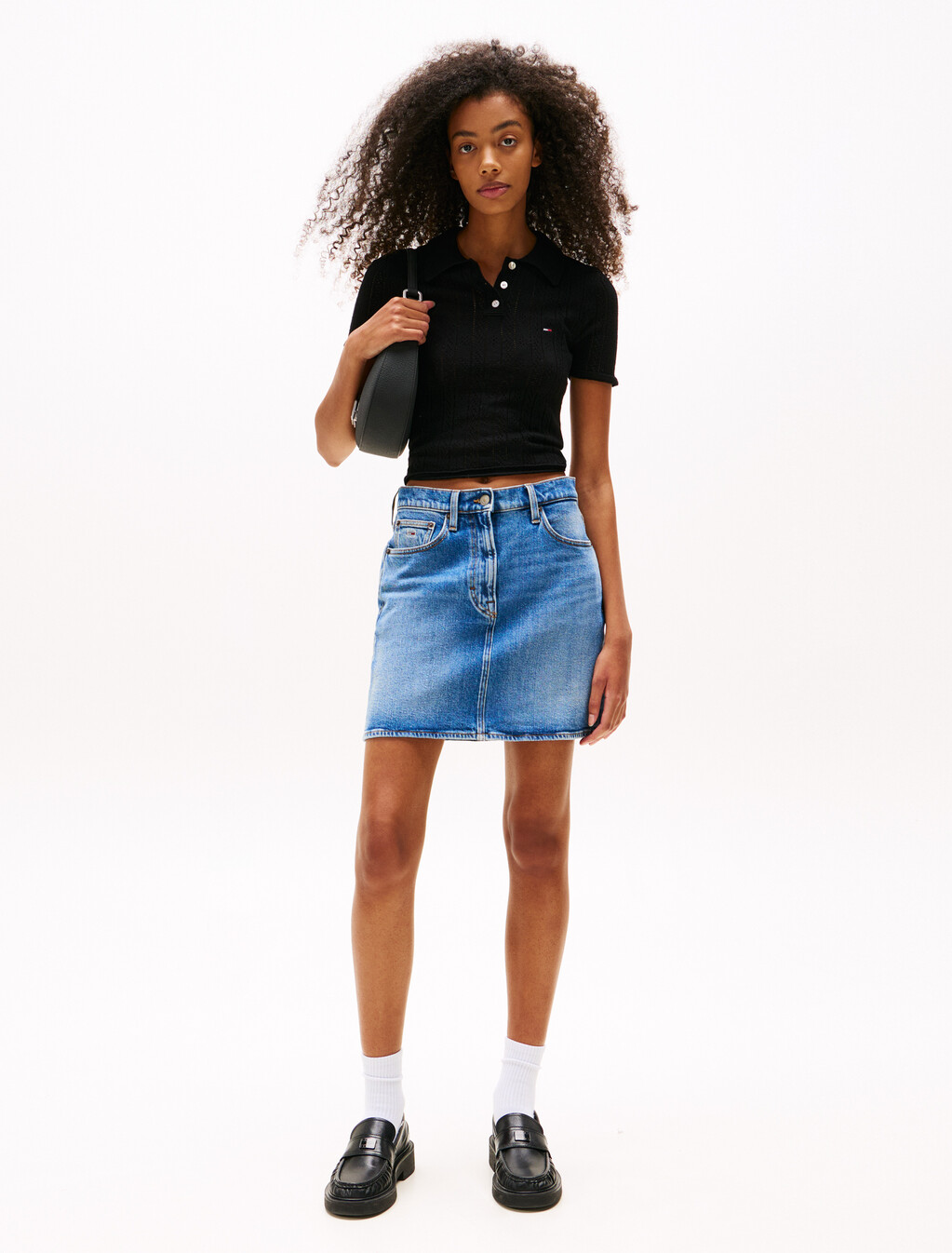 TJW POINTELLE POLOBlack, Black, hi-res