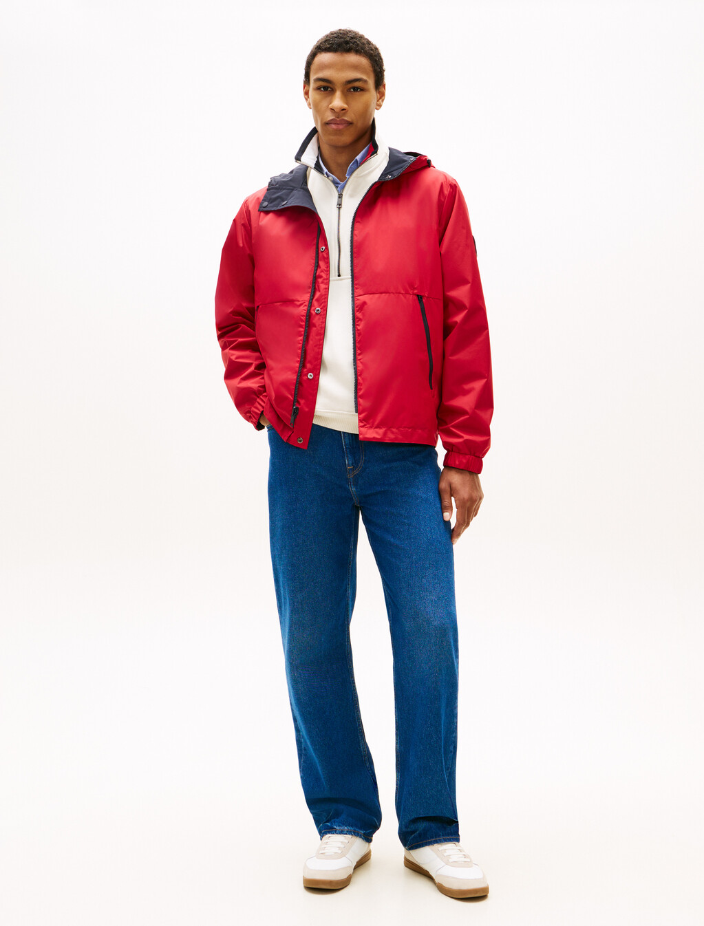 雙面拼色外套, Desert Sky, hi-res