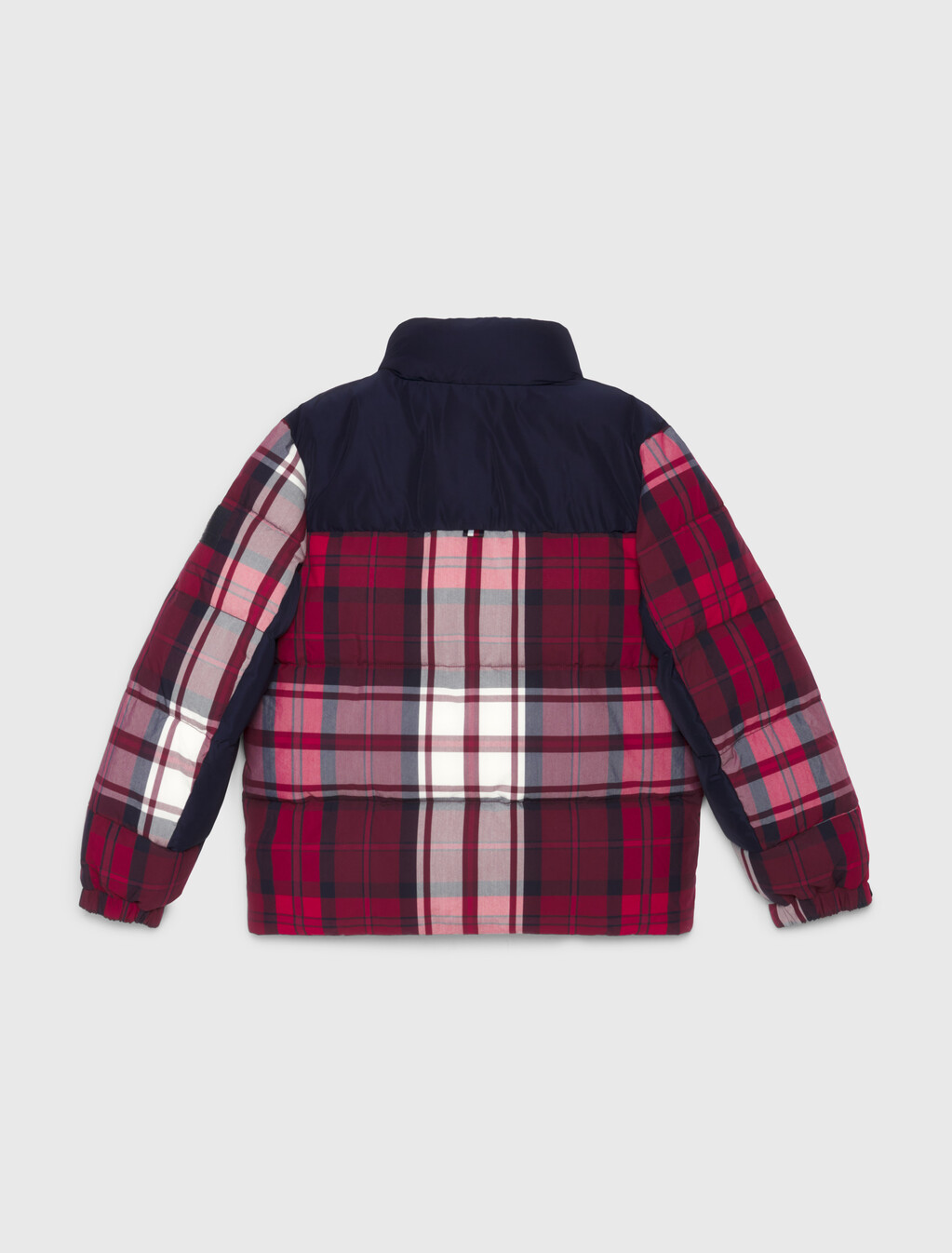 Boys Tommy Tartan Puffer Jacket, Check, hi-res