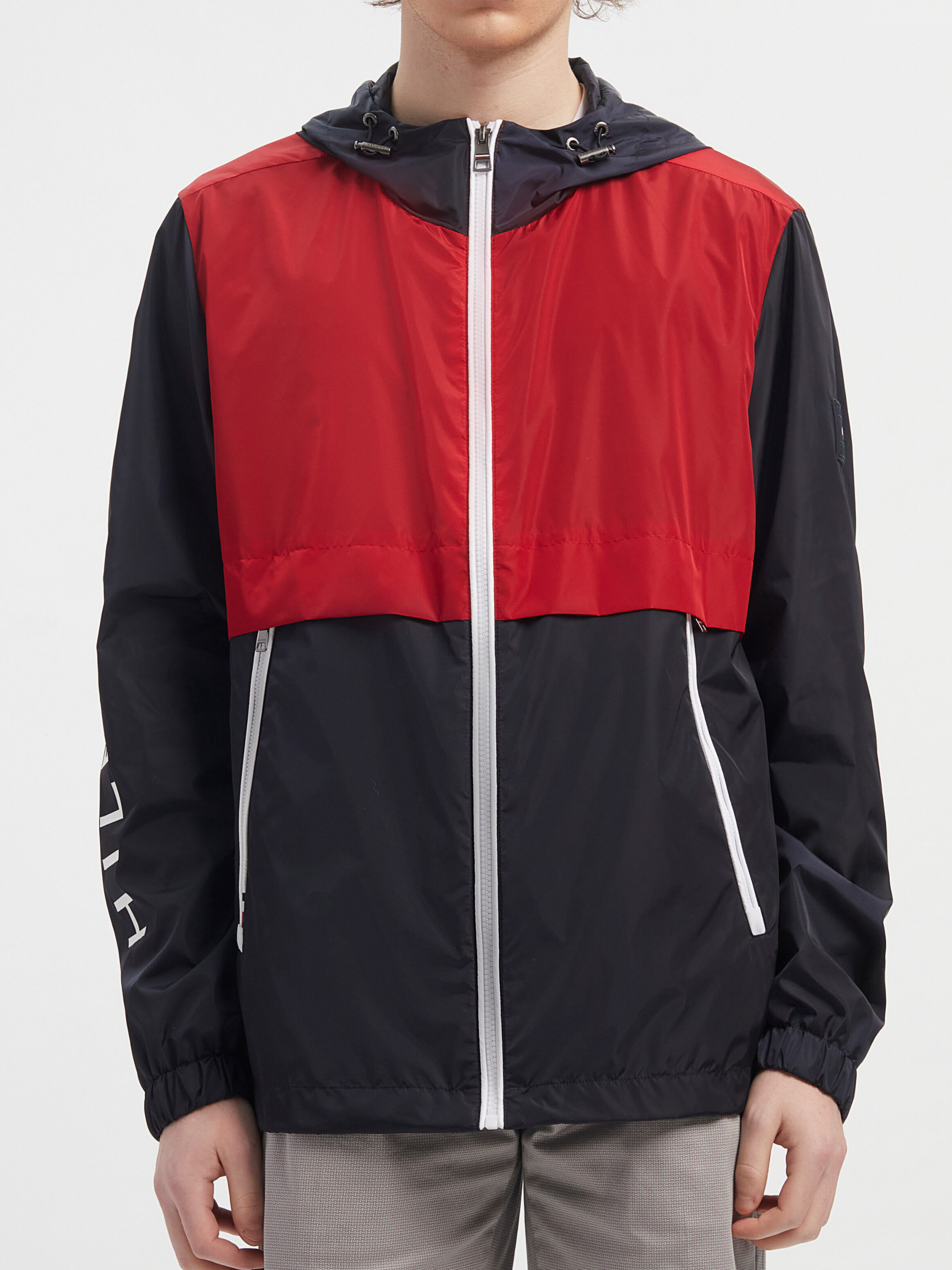 Packable Color Block Hooded Jacket blue Tommy Hilfiger Hong Kong
