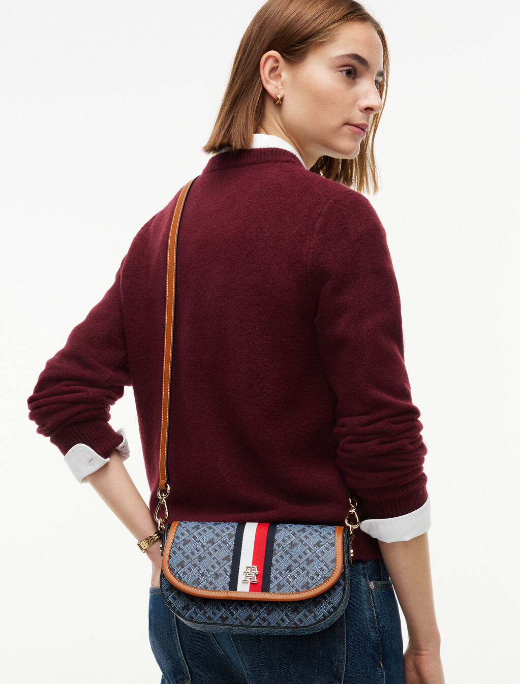 TH Monoplay Global Stripe Saddle Bag, Space Blue, hi-res