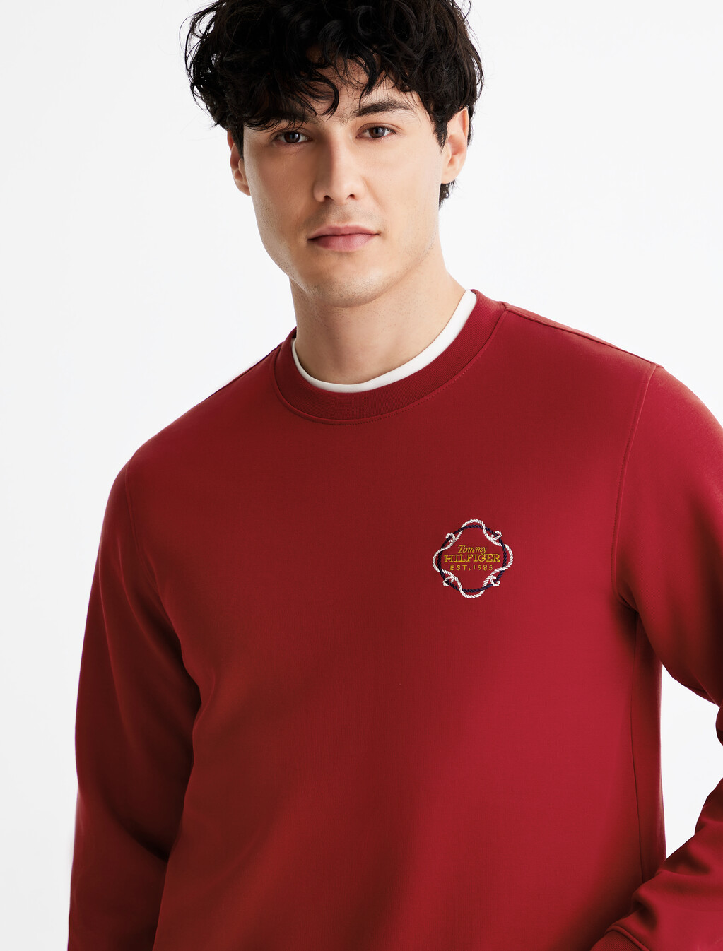 Rope Logo Interlock Sweatshirt, Arizona Red, hi-res