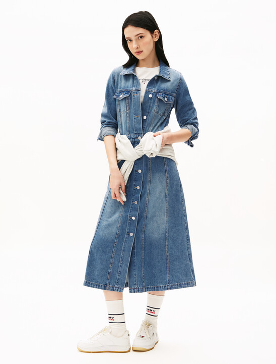 Maxi Trucker Dress Jacket