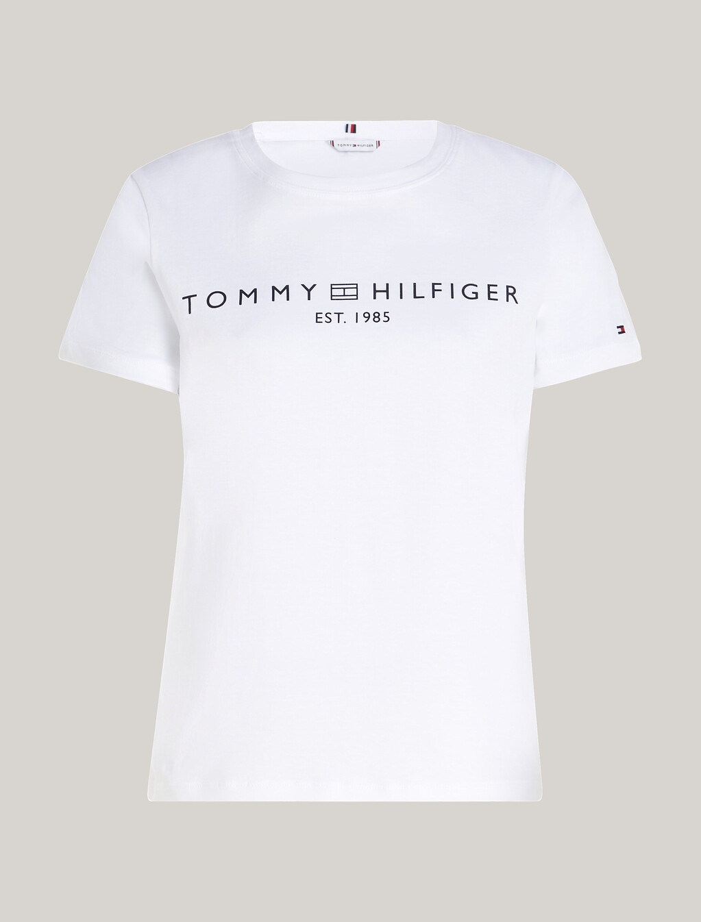 Logo圓領 T 恤, Th Optic White, hi-res
