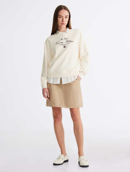 Script Logo Embroidery Sweatshirt