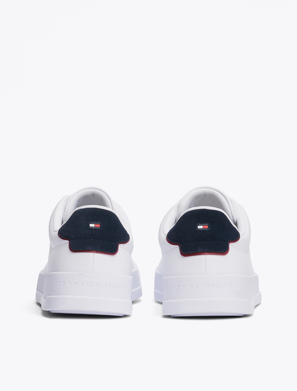Pebble Grain Court Trainers, White/Desert Sky, hi-res