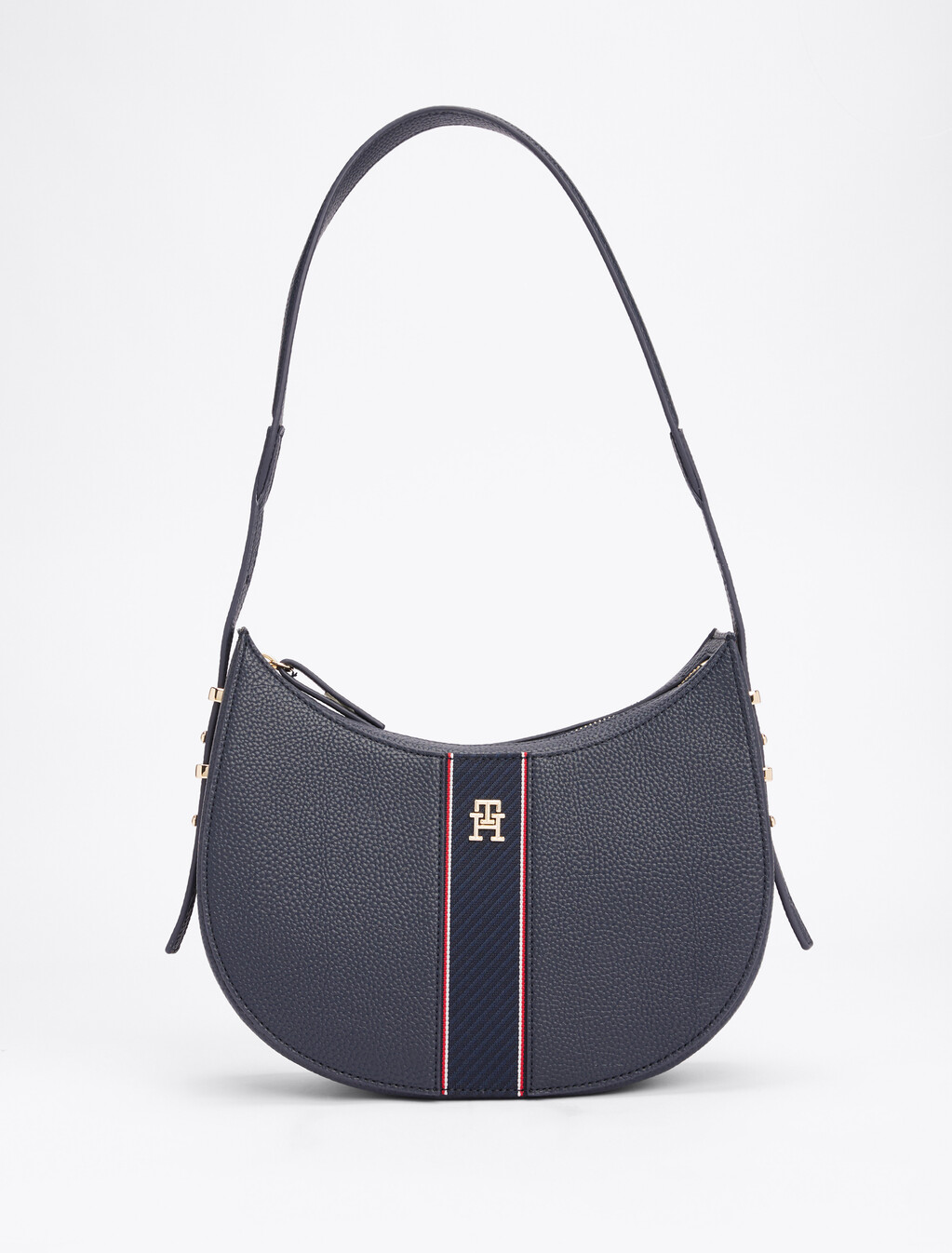 Pebble Grain Hobo Bag, Space Blue, hi-res