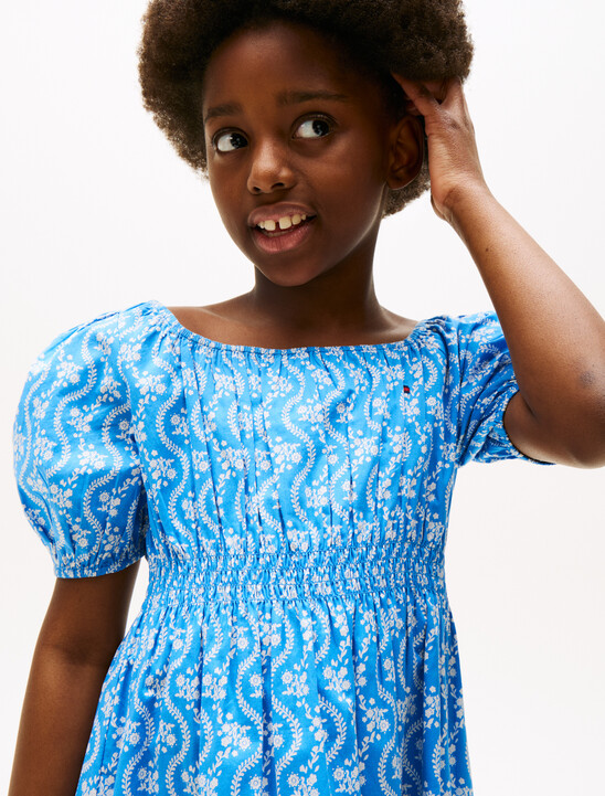 Floral Print Smock Dress
