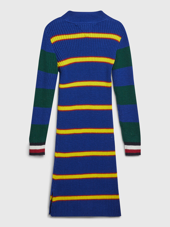 Varsity Stripe Sweater Dress