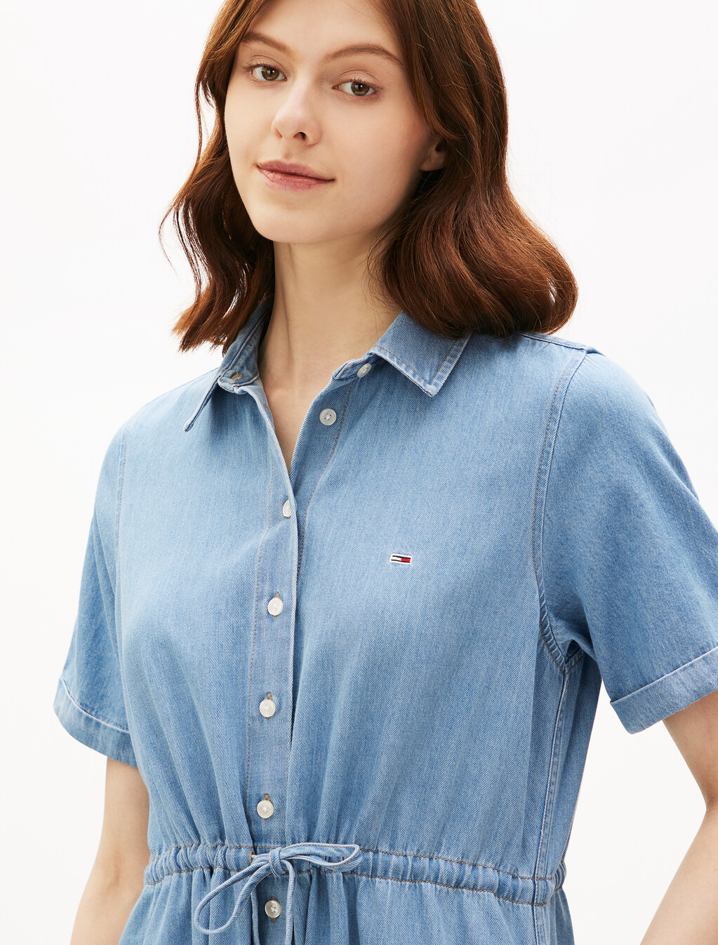 Light Denim Midi Dress, Denim Medium, hi-res