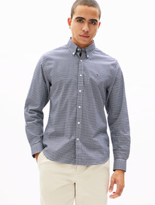 Lightweight Oxford Gingham Shirt, Desert Sky / Optic White, hi-res