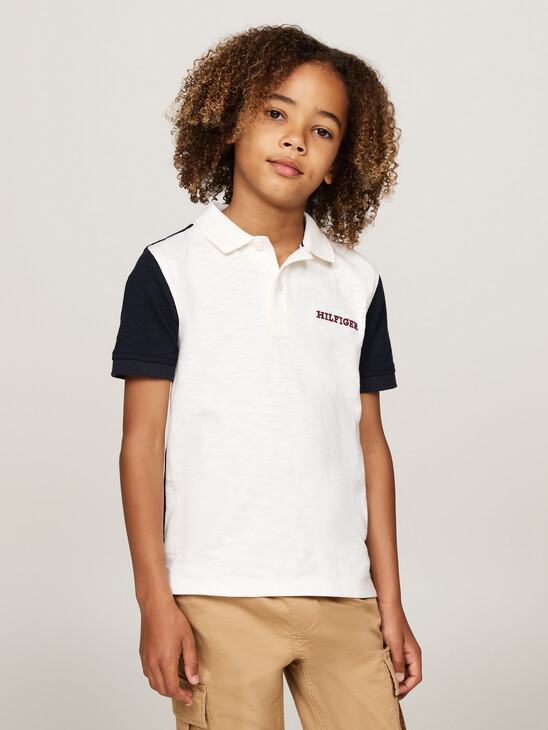 Hilfiger Monotype Colour-Blocked Regular Polo Shirt