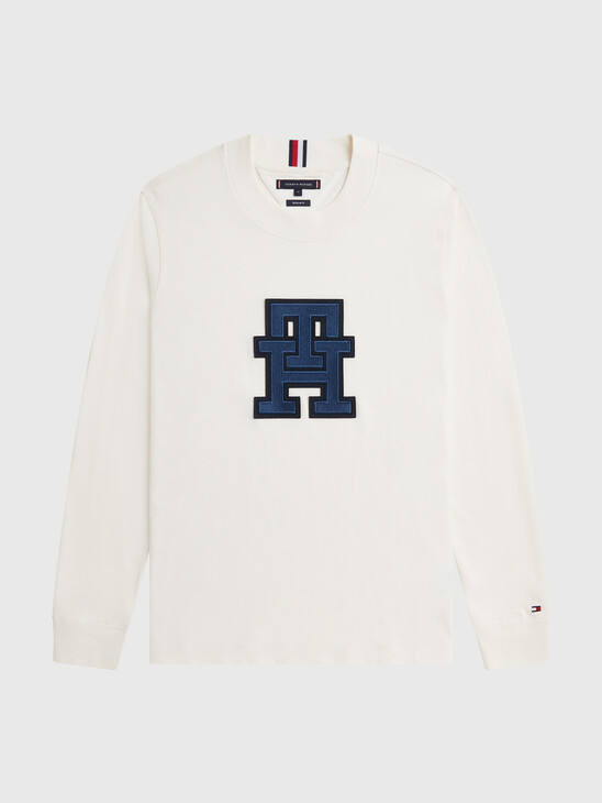 Th Monogram Applique Sweatshirt