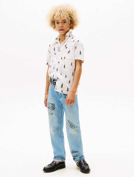 Print Woven Short Sleeve Shirt