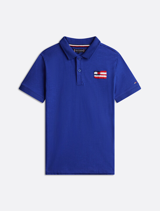 男童裝 Hilfiger 旗幟竹節棉 Polo 衫