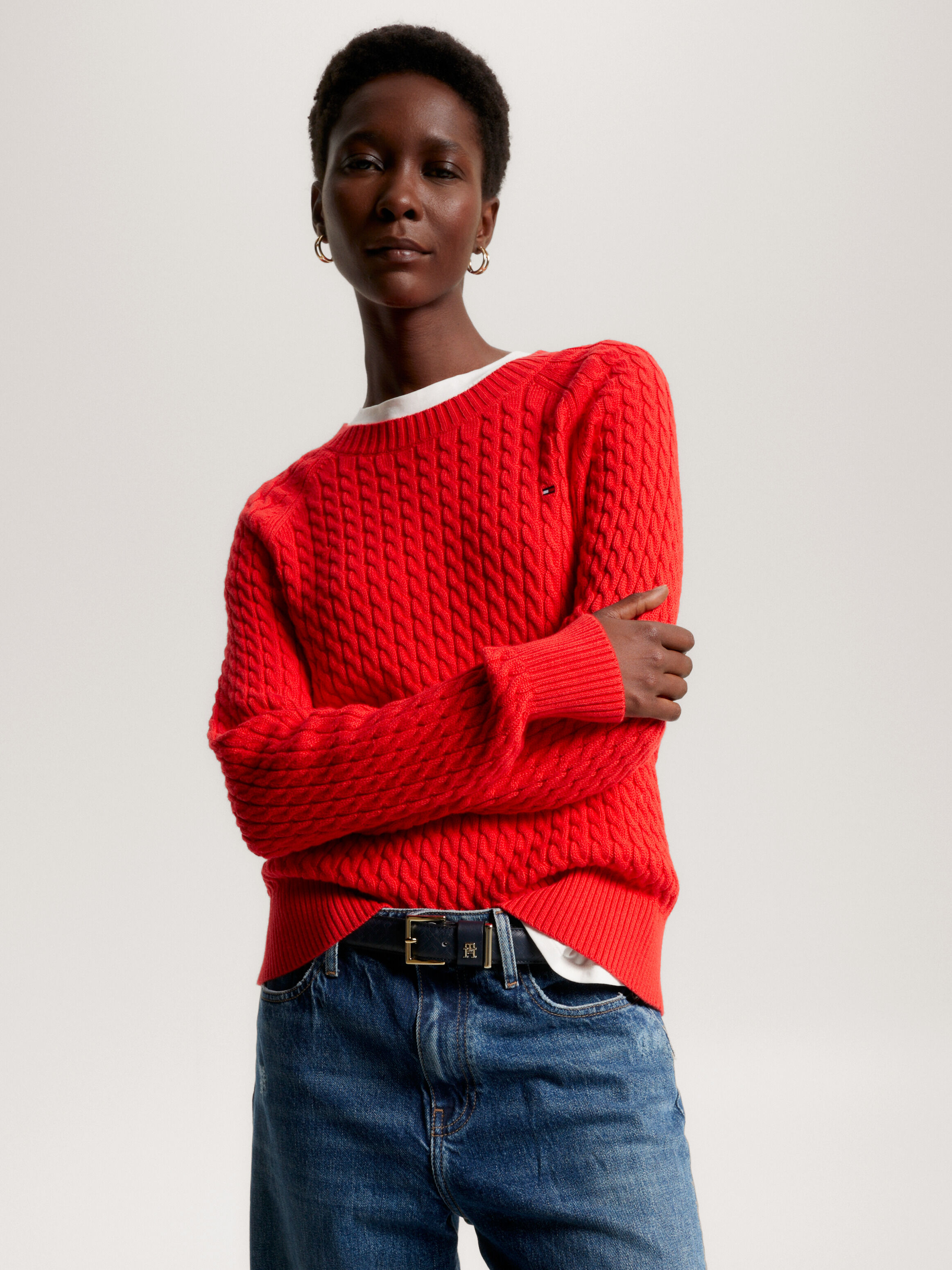 Cable discount knit sweater