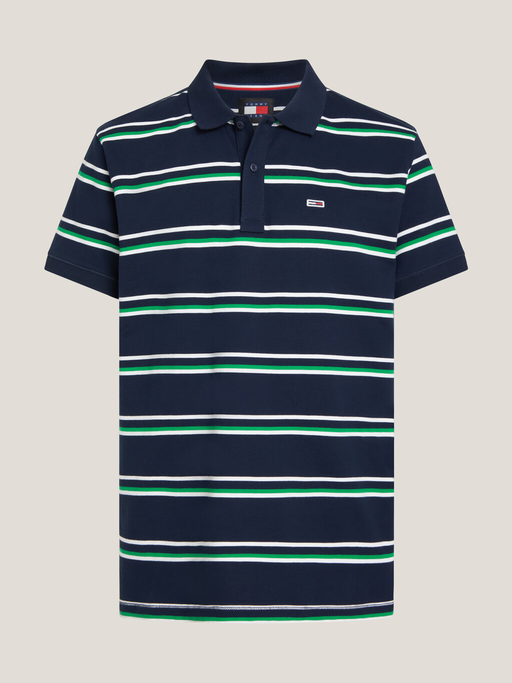 Essential Stripe Polo, Dark Night Navy Stripe, hi-res