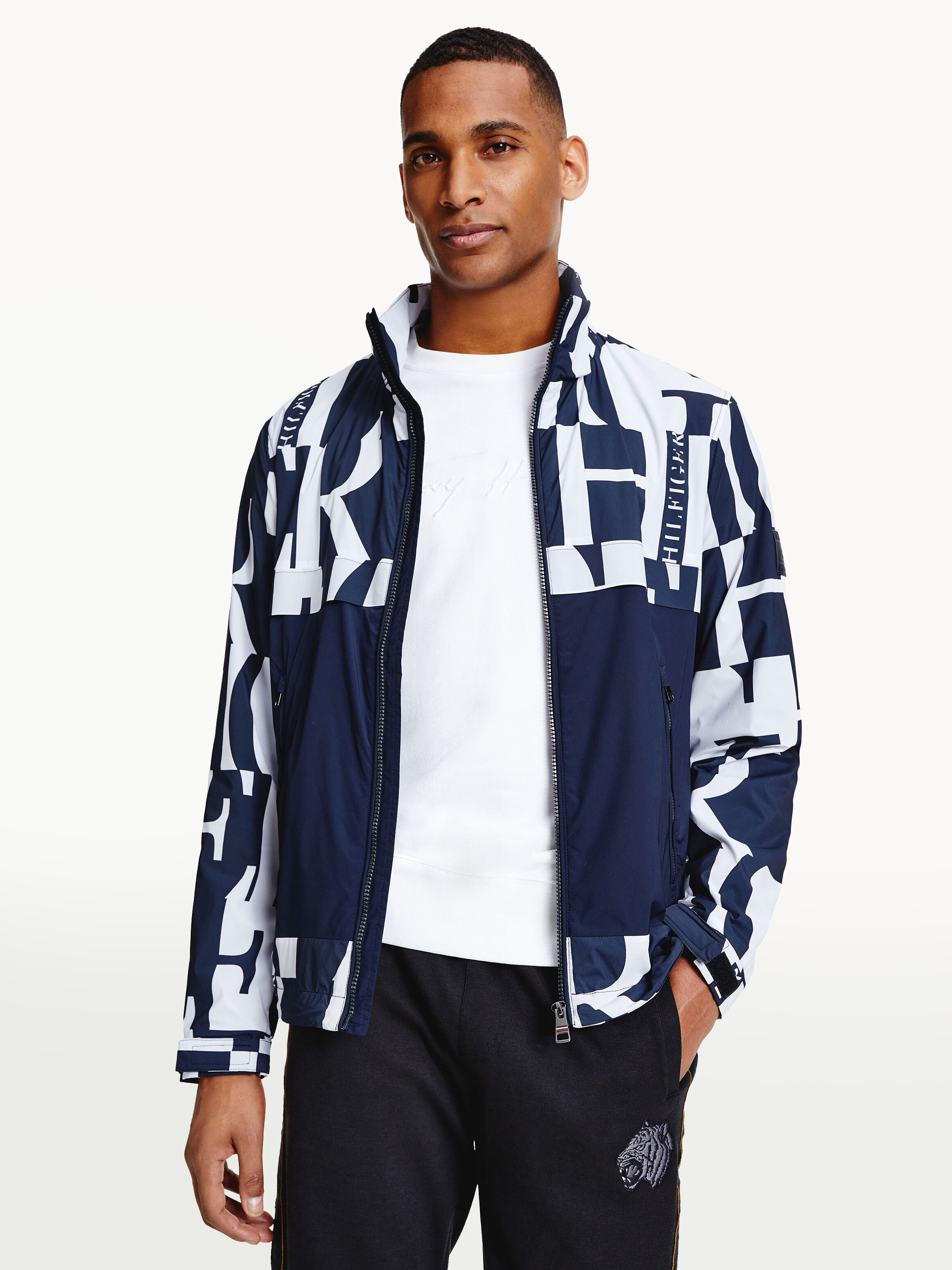 navy blue hilfiger jacket
