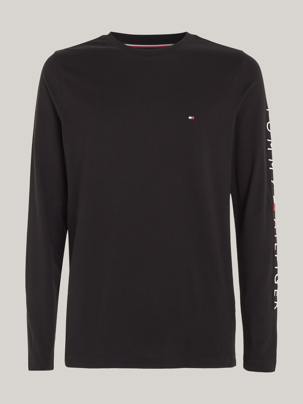 Organic Jersey Logo Long Sleeve T-Shirt, Black, hi-res