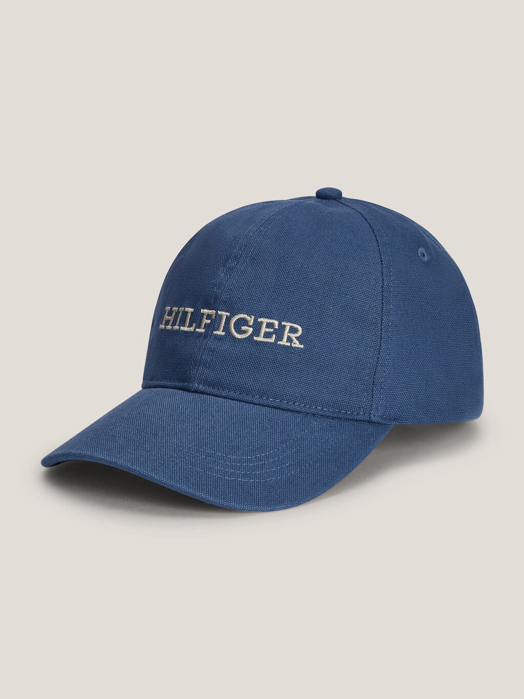 Hilfiger Monotype Six-Panel Baseball Cap, Aegean Sea, hi-res