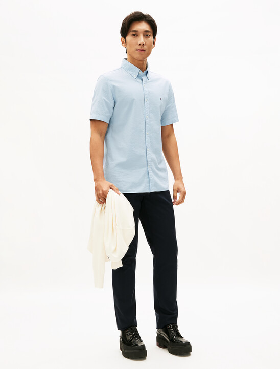 Seersucker Short Sleeve Shirt