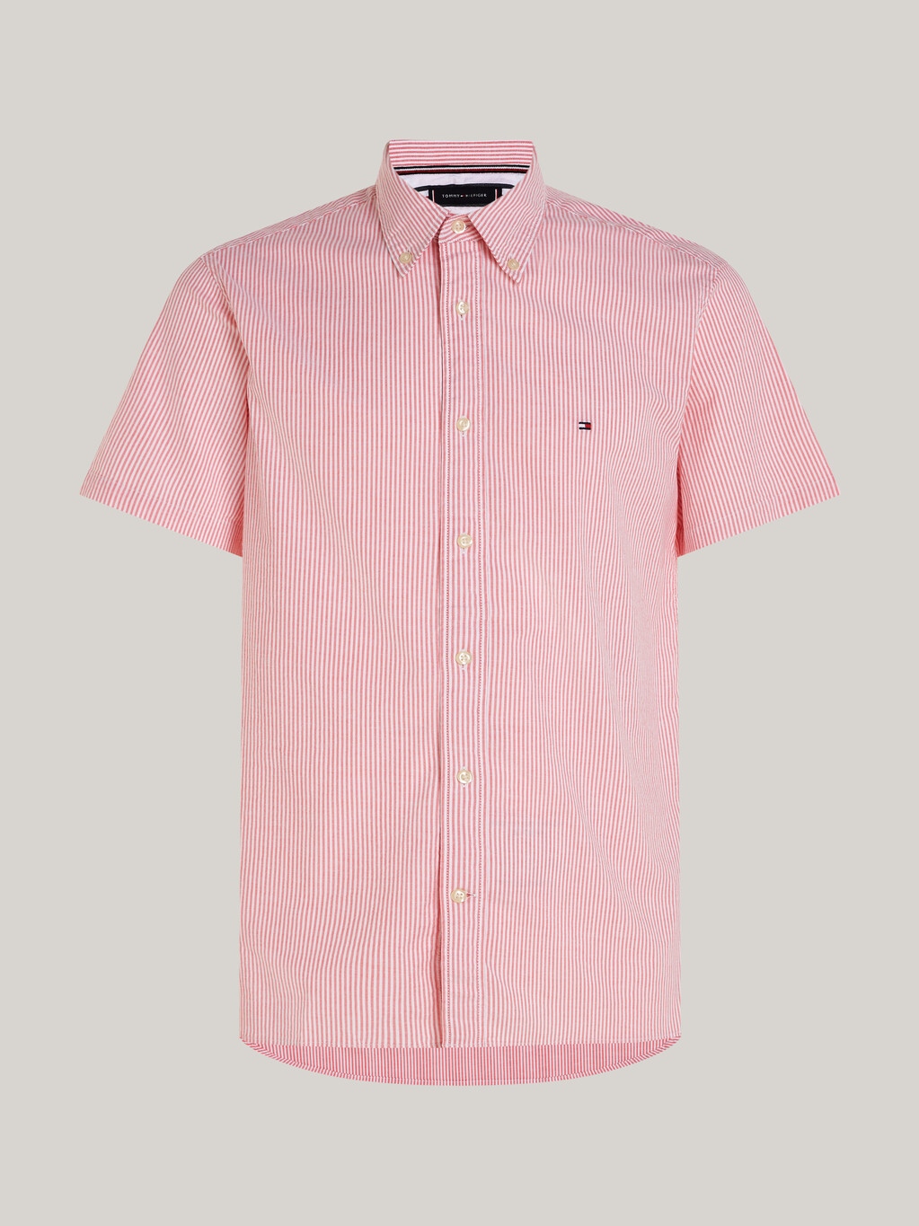 旗幟條紋短袖恤衫, Laser Pink / Optic White, hi-res