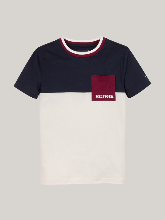 Colour-Blocked Pocket Logo T-Shirt