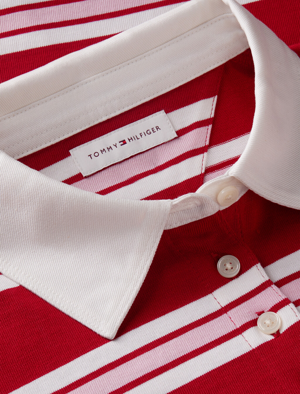 Rugby Stripe Relaxed Polo Sweatshirt, Lewis Stp Raspberry Juice, hi-res