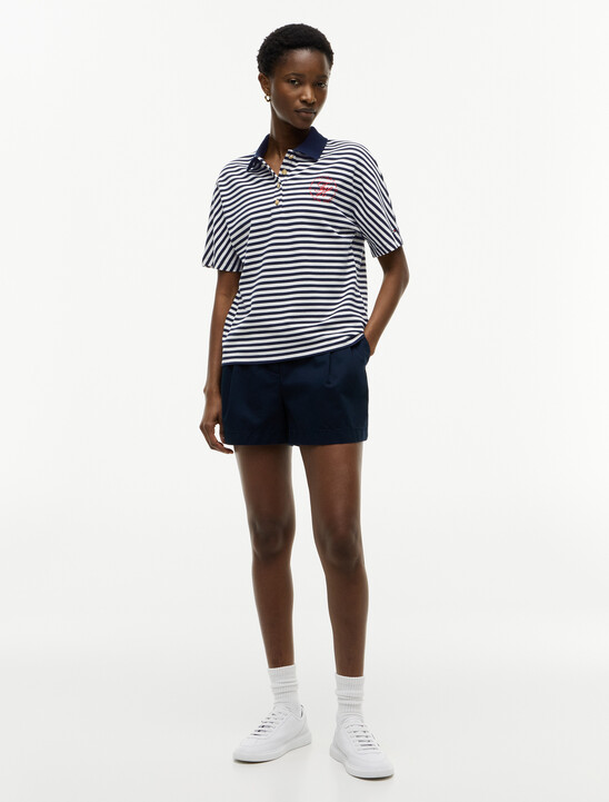 Regular Fit Gold-Tone Button Polo Shirt
