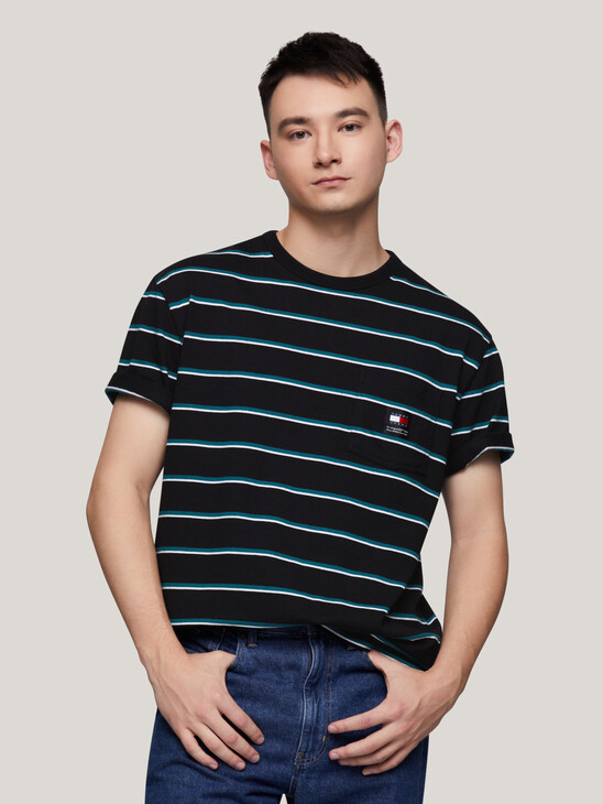 Stripe Transitional Cotton T-Shirt