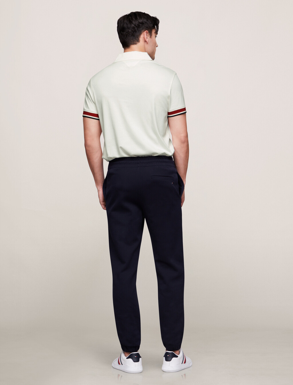 Interlock Sleeve Detail Polo, Ancient White, hi-res