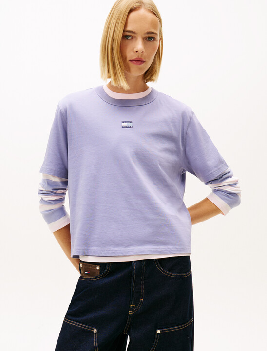 標誌貼章方版 T 恤