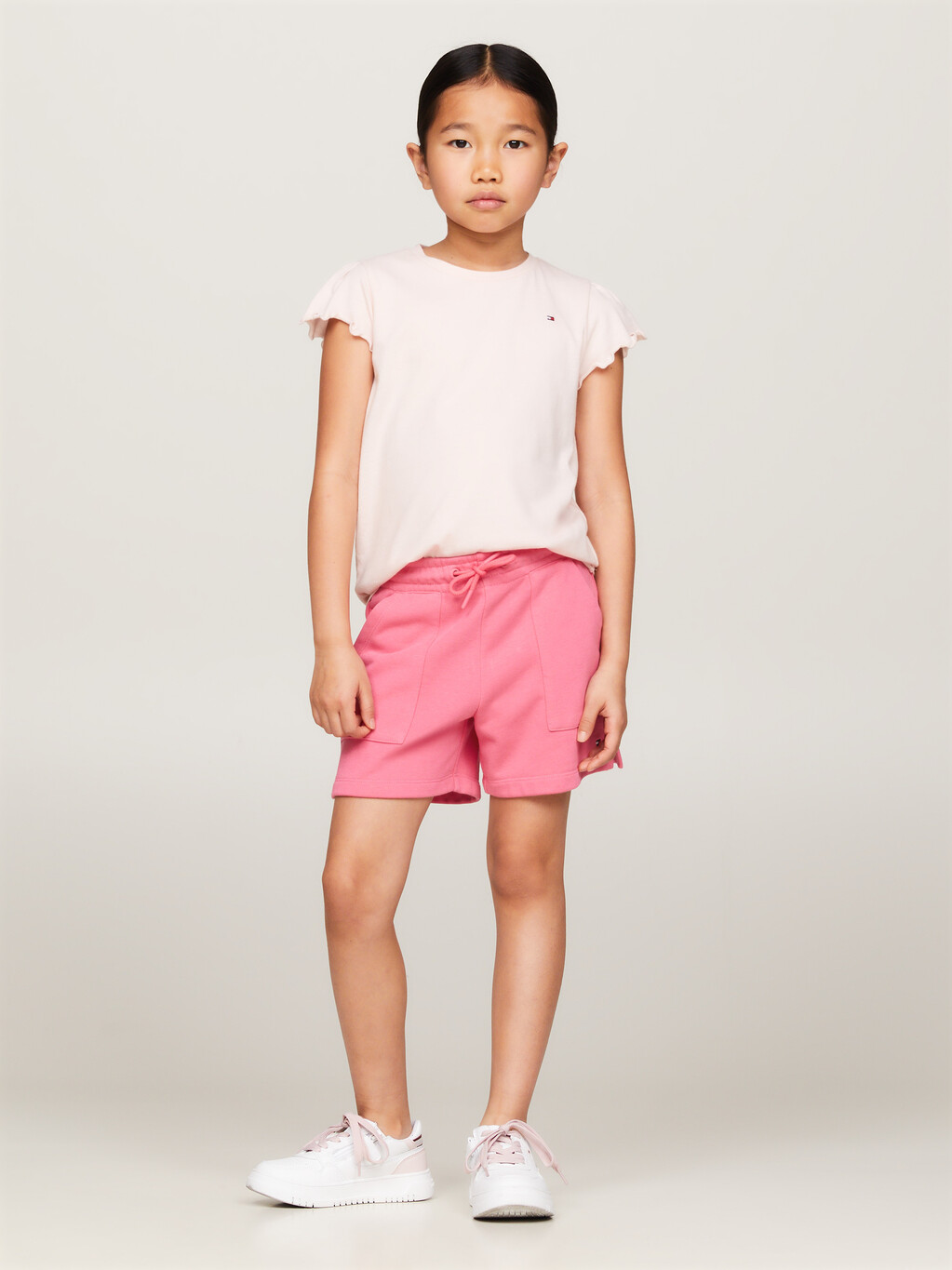 Essential Drawstring Relaxed Fit Shorts, Glamour Pink, hi-res