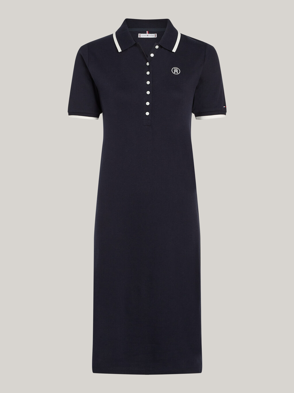 TH Monogram Maxi Polo Dress, Desert Sky, hi-res